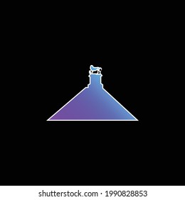 Belgium blue gradient vector icon
