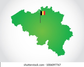 Belgium Capital Map Territory
