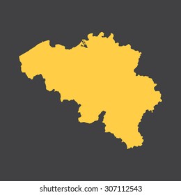Belgium country border,map. Vector EPS8