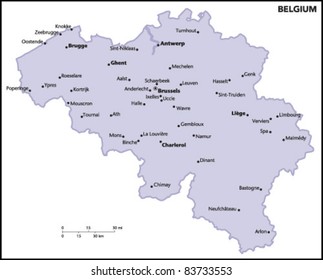 Belgium Country Map