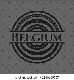 Belgium dark badge