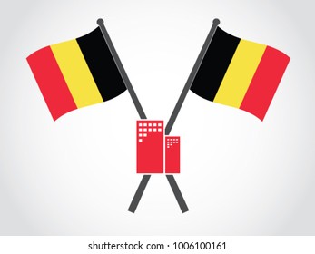 Belgium Emblem Building