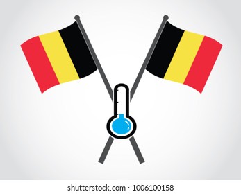 Belgium Emblem Cold Temperature