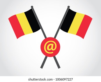 Belgium Emblem Email