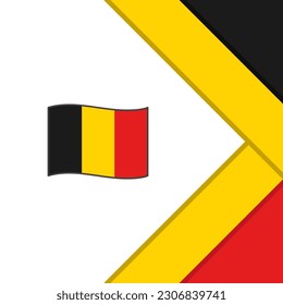 Belgium Flag Abstract Background Design Template. Belgium Independence Day Banner Social Media Post. Belgium Cartoon