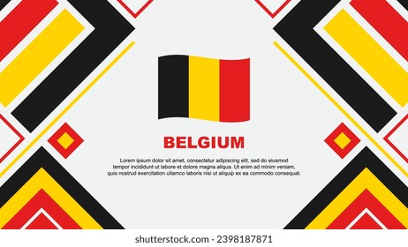 Belgium Flag Abstract Background Design Template. Belgium Independence Day Banner Wallpaper Vector Illustration. Belgium Flag