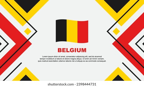 Belgium Flag Abstract Background Design Template. Belgium Independence Day Banner Wallpaper Vector Illustration. Belgium Illustration