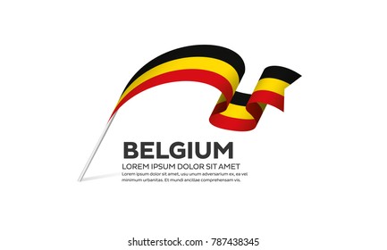 Belgium flag background