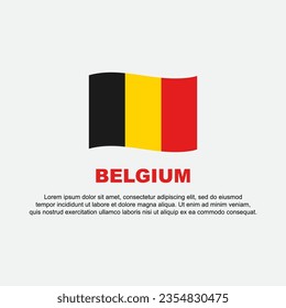 Plantilla de diseño de fondo de marca belga. Cartel del Día de la Independencia de Bélgica en medios sociales. Antecedentes de Bélgica