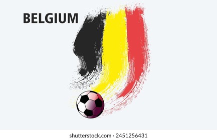 belgium flag background from paint brushes, Brush stroke drawing of the belgium flag, belgium colorful brush strokes painted national flag icon eps8, Belgium colorful brush strokes painted national