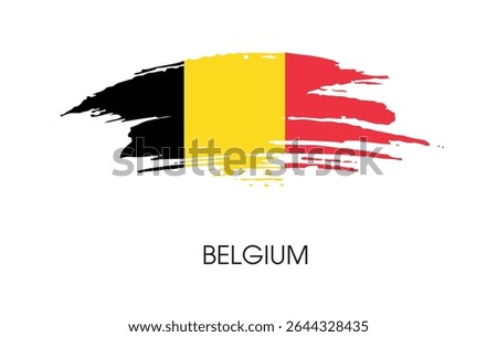 Belgium flag banner background Vector illustration design independence day banner design 