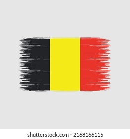 Belgium Flag Brush Strokes. National Flag