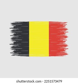 Belgien Flag Brush-Vektorgrafik
