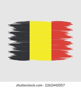 Belgien Flag Brush-Vektorgrafik