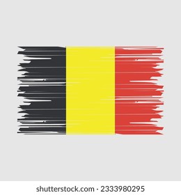 Belgien Flag Brush-Vektorgrafik
