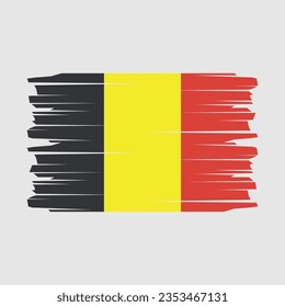 Belgien Flag Brush-Vektorgrafik