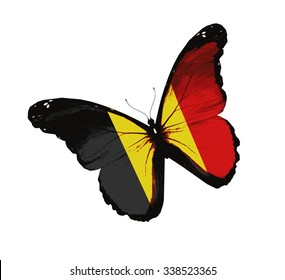 Belgium flag butterfly - vector