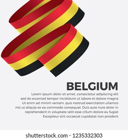 Belgium flag for decorative. Vector background