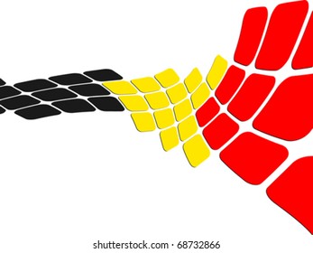 diseño de bandera belga