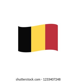 Belgium Flag Design Emoji Vector