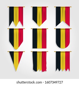 Belgium Flag in Different shapes, Flag of Belgium in Various Shapes