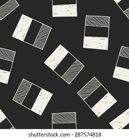 Belgium flag doodle seamless pattern background