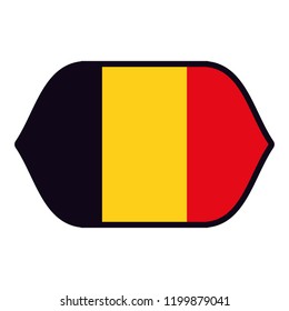 Belgium flag emblem