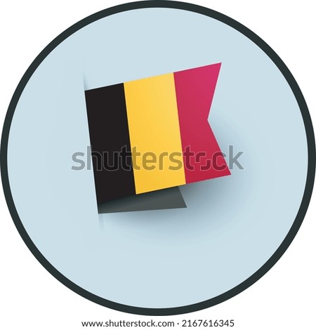 Belgium flag emblem illustration vector
