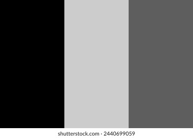 Bandera de Bélgica - ilustración vectorial monocromática en escala de grises. Bandera en blanco y negro
