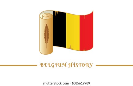 belgium flag and belgium history