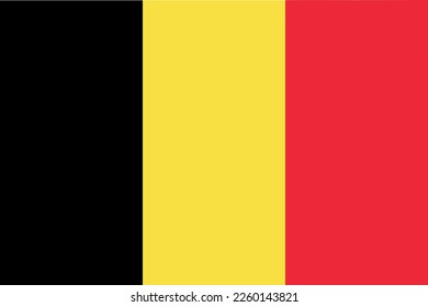 Belgium flag icon - isolated vector illustration