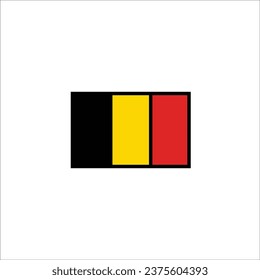 Belgium flag icon vector illustration