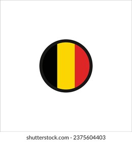 Belgium flag icon vector illustration