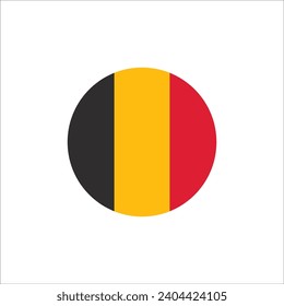 belgium flag icon vector template illustration logo design wallpaper background