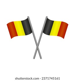 Belgium flag illustrated in vector on background