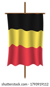 Belgien Flaggenbild-Vektorgrafik. EPS.file.