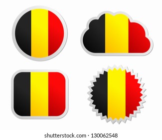 Belgium flag labels