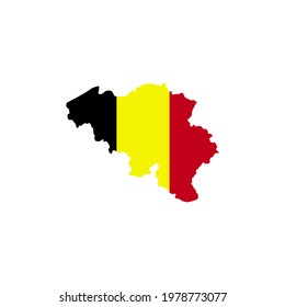 Belgium Flag Logo Design Vector Template Stock Vector (Royalty Free ...