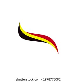 Belgium flag logo design vector template