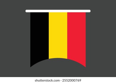 Bandeira da Bélgica, Bandeira da Bélgica, Bandeira da Bélgica símbolo nacional ilustração Vetor, Retângulo Bélgica bandeira ilustração, Vetor plano ilustração
