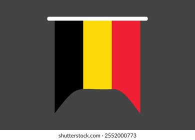 Bandeira da Bélgica, Bandeira da Bélgica, Bandeira da Bélgica símbolo nacional ilustração Vetor, Retângulo Bélgica bandeira ilustração, Vetor plano ilustração
