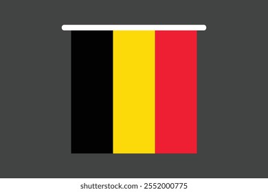 Bandeira da Bélgica, Bandeira da Bélgica, Bandeira da Bélgica símbolo nacional ilustração Vetor, Retângulo Bélgica bandeira ilustração, Vetor plano ilustração
