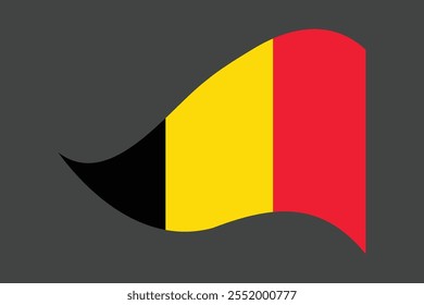 Bandeira da Bélgica, Bandeira da Bélgica, Bandeira da Bélgica símbolo nacional ilustração Vetor, Retângulo Bélgica bandeira ilustração, Vetor plano ilustração
