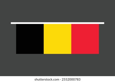 Bandeira da Bélgica, Bandeira da Bélgica, Bandeira da Bélgica símbolo nacional ilustração Vetor, Retângulo Bélgica bandeira ilustração, Vetor plano ilustração
