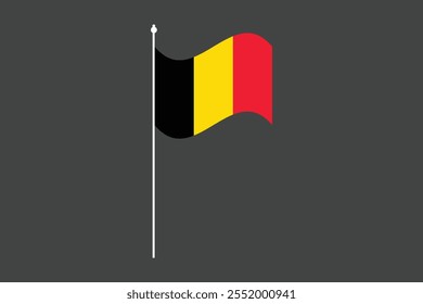 Bandeira da Bélgica, Bandeira da Bélgica, Bandeira da Bélgica símbolo nacional ilustração Vetor, Retângulo Bélgica bandeira ilustração, Vetor plano ilustração
