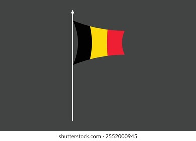 Bandeira da Bélgica, Bandeira da Bélgica, Bandeira da Bélgica símbolo nacional ilustração Vetor, Retângulo Bélgica bandeira ilustração, Vetor plano ilustração
