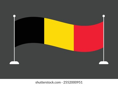 Bandeira da Bélgica, Bandeira da Bélgica, Bandeira da Bélgica símbolo nacional ilustração Vetor, Retângulo Bélgica bandeira ilustração, Vetor plano ilustração
