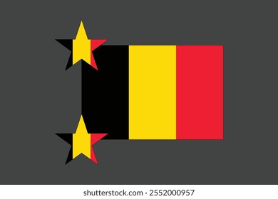 Bandeira da Bélgica, Bandeira da Bélgica, Bandeira da Bélgica símbolo nacional ilustração Vetor, Retângulo Bélgica bandeira ilustração, Vetor plano ilustração
