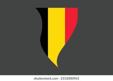 Bandeira da Bélgica, Bandeira da Bélgica, Bandeira da Bélgica símbolo nacional ilustração Vetor, Retângulo Bélgica bandeira ilustração, Vetor plano ilustração
