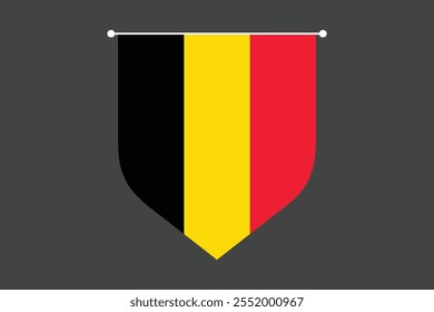 Bandeira da Bélgica, Bandeira da Bélgica, Bandeira da Bélgica símbolo nacional ilustração Vetor, Retângulo Bélgica bandeira ilustração, Vetor plano ilustração
